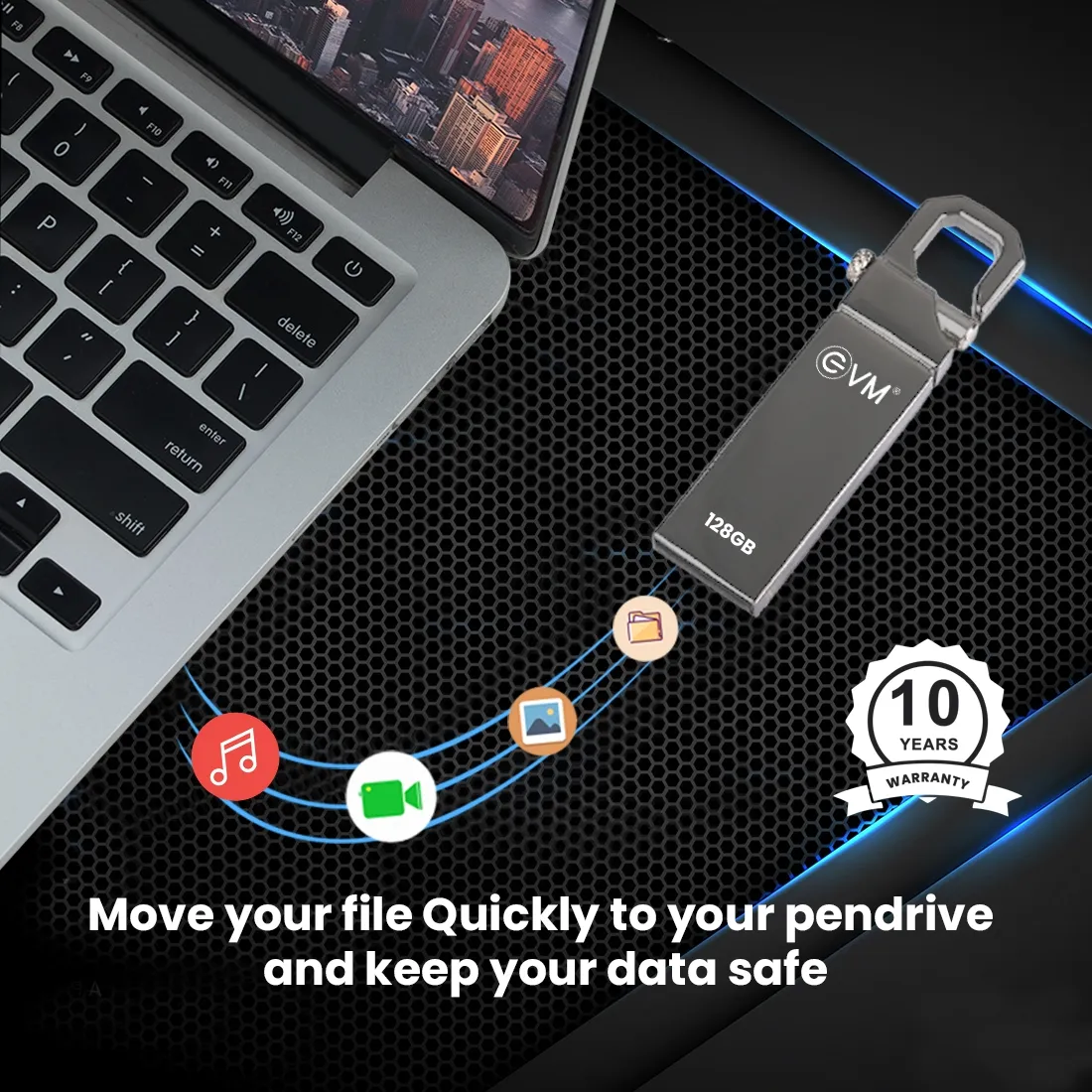 EVM Enstore Pendrive 128GB USB 2.0 (METAL) view 6